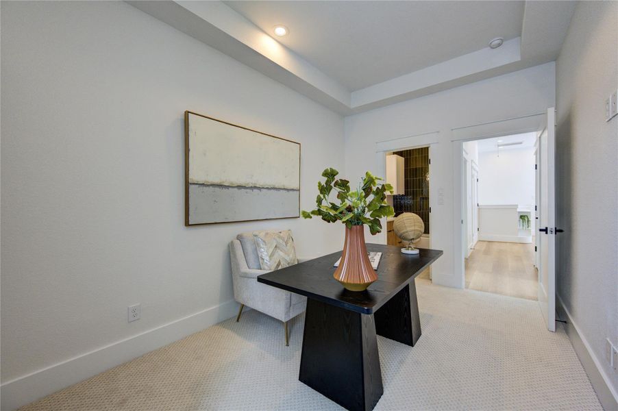Furnished interior view inside a new home in , Houston (Image 13).
