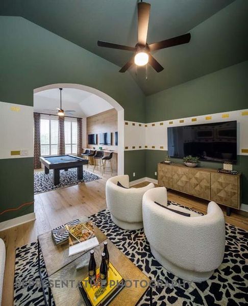 Furnished interior view inside a new home in Pecan Square, Northlake (Image 9).