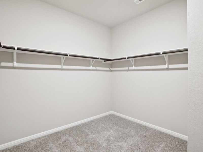 There's lots of room for storage with the primary bedroom's closet.