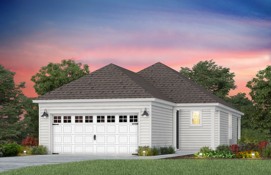 Representative exterior photo of a completed home built from the Alpine by Del Webb in Del Webb Wilmington at Mallory Creek, Leland, NC (Image 20).