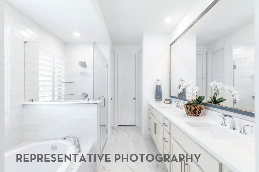 Furnished interior view inside a new home in Santa Rita Ranch, Liberty Hill (Image 17).