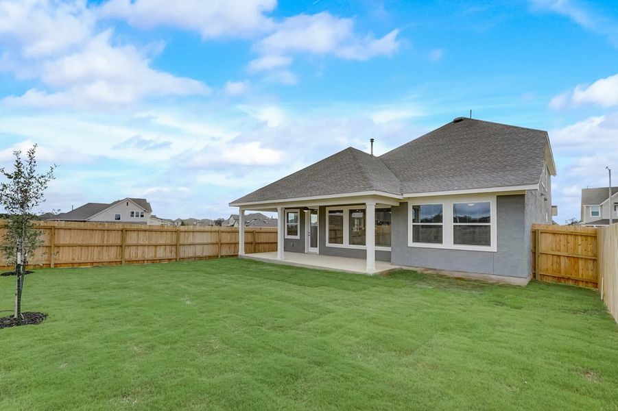 Representative exterior details of a home built from the The Clairmont by David Weekley Homes in Davis Ranch 50', San Antonio (Image 4).