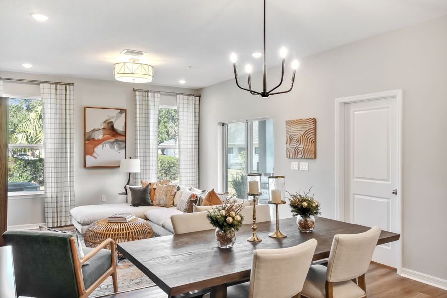 Representative furnished interior of a home built from the Campbell by Hartizen Homes in Connors Cove, Eustis (Image 6).