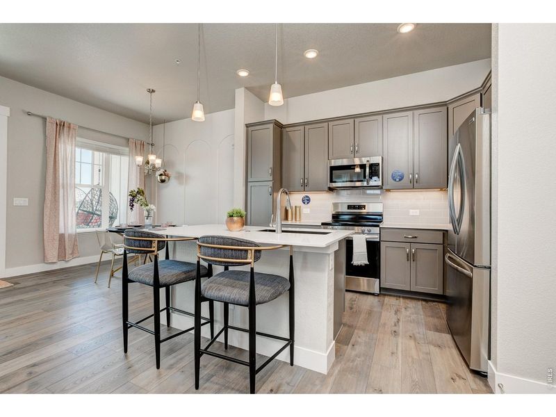 Furnished interior view inside a new home in Highlands at Fox Hill - Discovery, Longmont (Image 7).