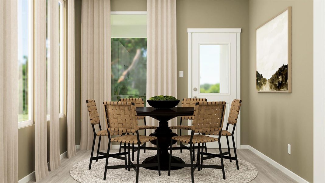 Furnished interior view inside a new home in Meadowlark Preserve, Pflugerville (Image 9).