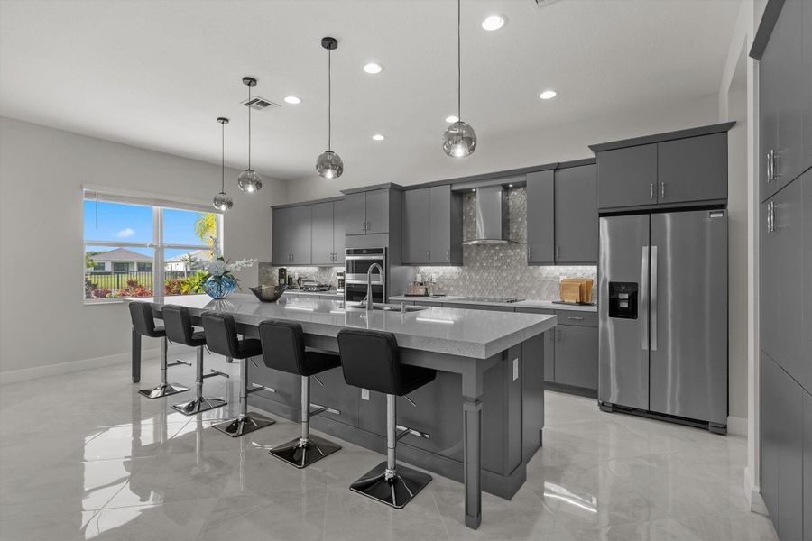 Furnished interior view inside a new home in , The Acreage (Image 31).