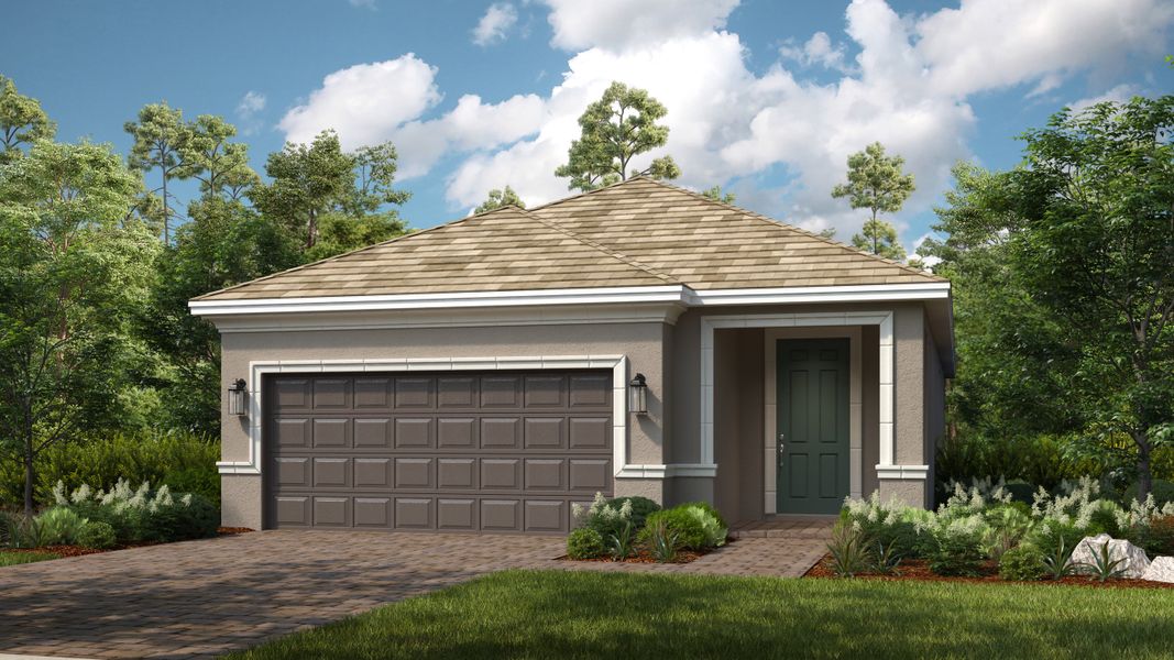 Front exterior of a home in the Esplanade at Starling community, located in Punta Gorda, FL (Image 15).