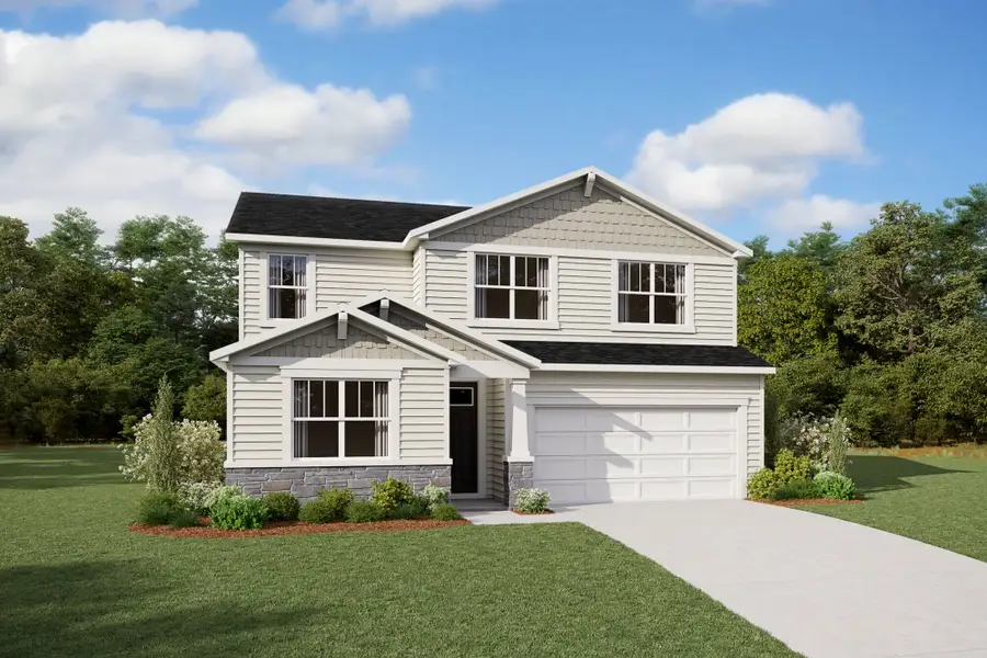 Representative exterior photo of a completed home built from the Sequoia by Mattamy Homes in Madison Park, Lillington, NC (Image 2).