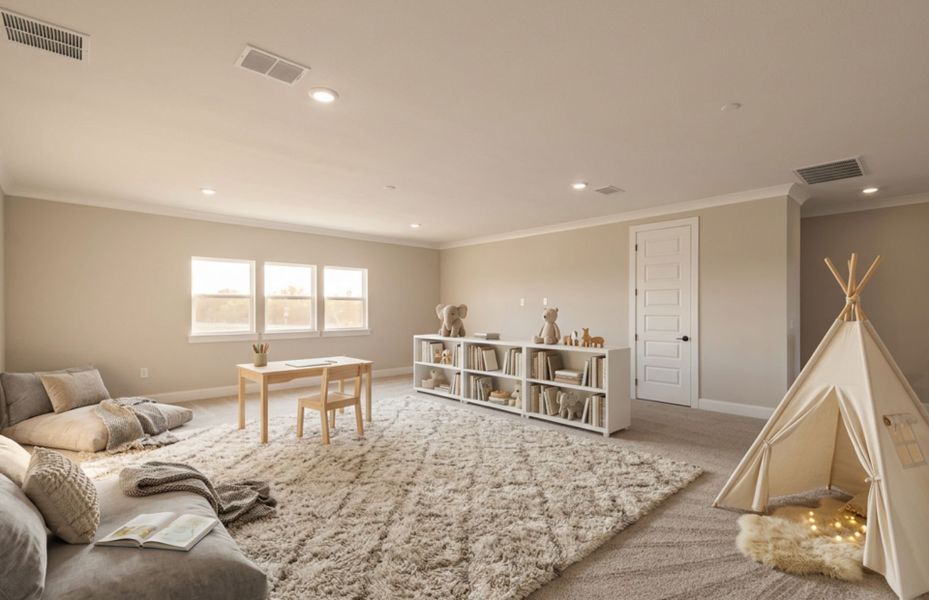 Representative furnished interior of a home built from the Upton by Pulte Homes in Reagan Landing, Bradenton (Image 10).