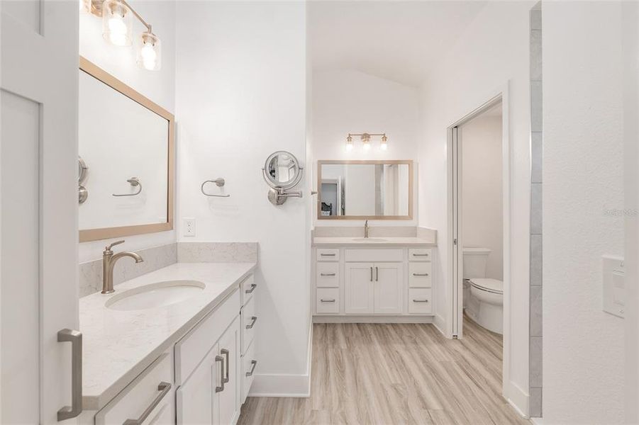 Furnished interior view inside a new home in , The Villages (Image 48).