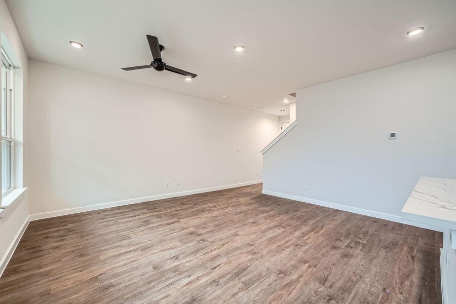 Spacious, unfurnished interior of a new home in Townhomes at Gattis, Round Rock (Image 22).