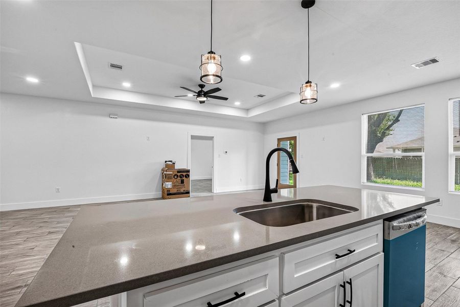 Furnished interior view inside a new home in , Crosby (Image 15).