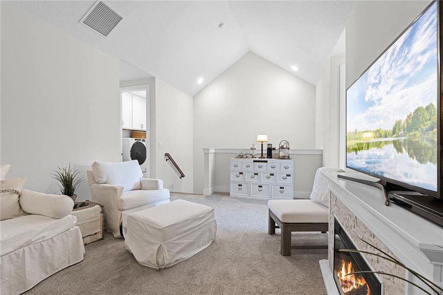 Furnished interior view inside a new home in Brentwood Landing, Oviedo (Image 24). Furnished interior view inside a new home in Brentwood Landing, Oviedo (Image 24).