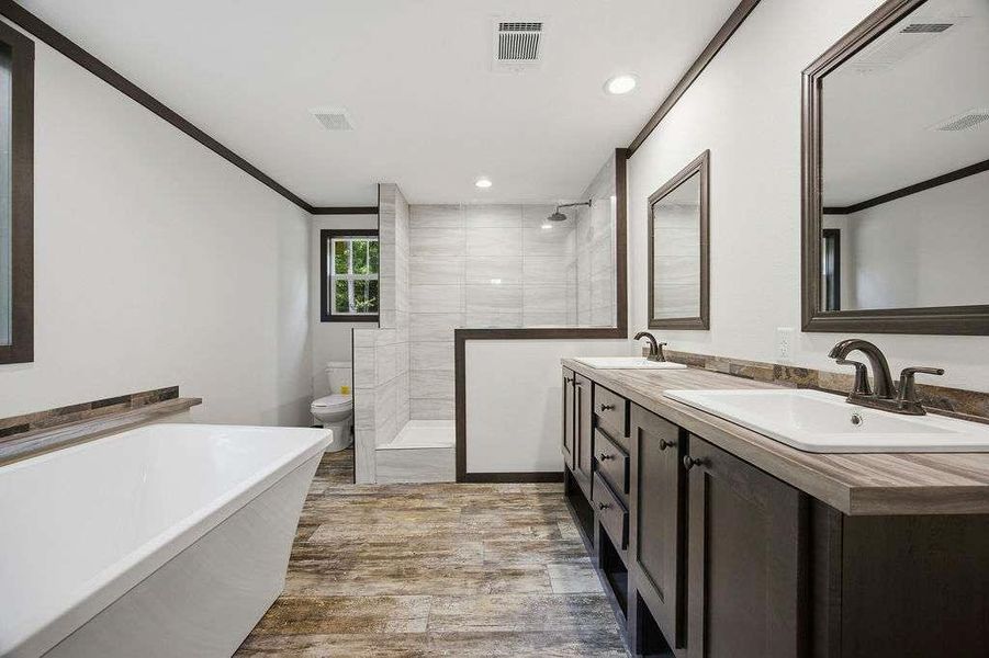 Furnished interior view inside a new home in , Eatonton (Image 9).
