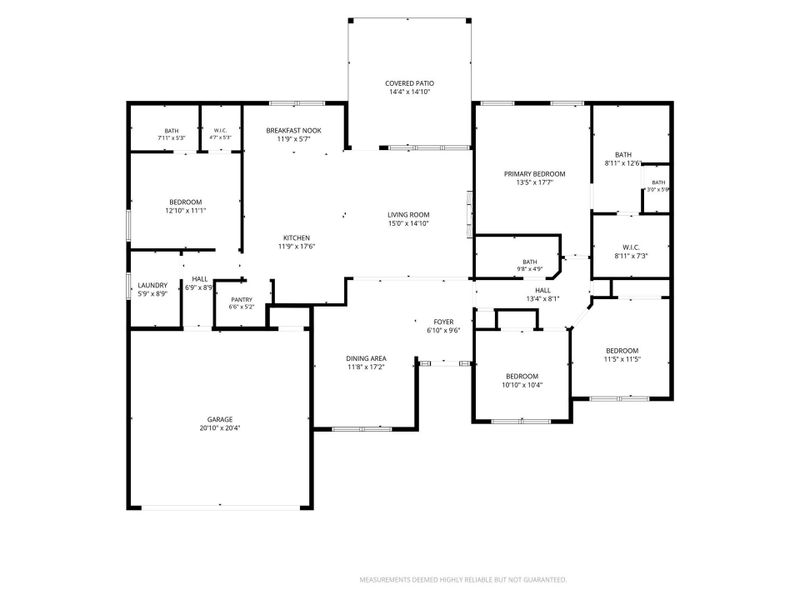 Visualize your future living in this thoughtfully laid-out floor plan, showcasing functional spaces and seamless flow.