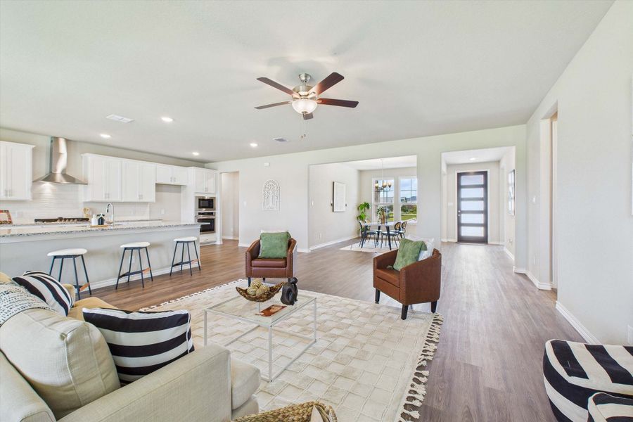 Representative furnished interior of a home built from the The Foster E by Davidson Homes LLC in Potranco Oaks, Castroville (Image 9).