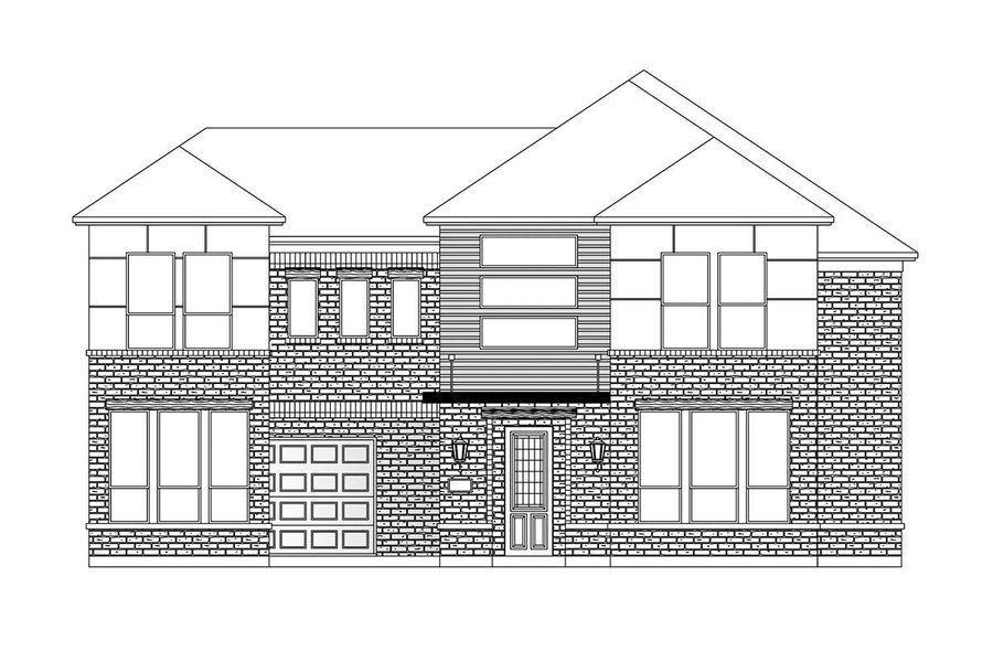 Representative exterior photo of a completed home built from the Grand Signature by Grand Homes in Ridgeline, McKinney, TX (Image 20).