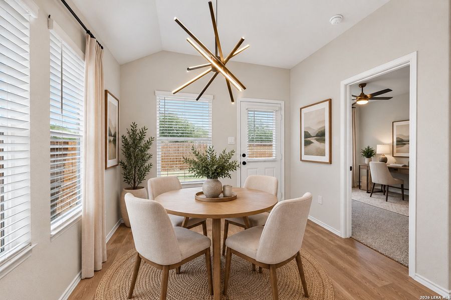 Furnished interior view inside a new home in Saengerhalle Meadows, New Braunfels (Image 7).
