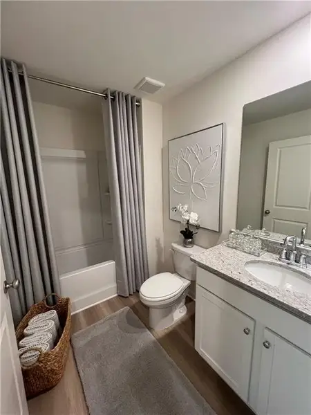 Furnished interior view inside a new home in Old Salem Crossing, Conyers (Image 4).