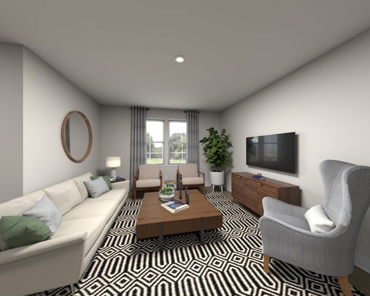 Furnished interior view inside a new home in Marshburn Landing - Signature Series, Wendell (Image 4).