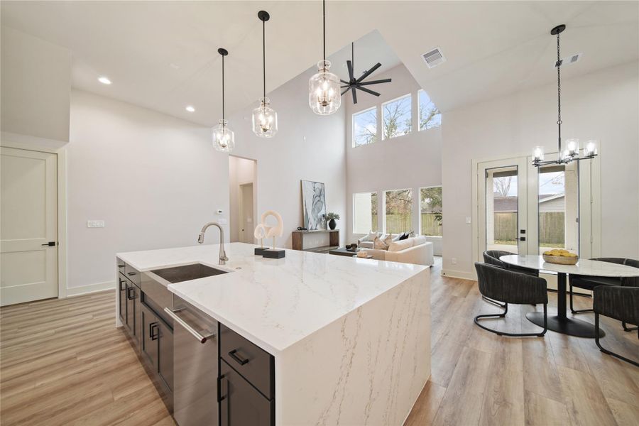 Furnished interior view inside a new home in , Houston (Image 11).