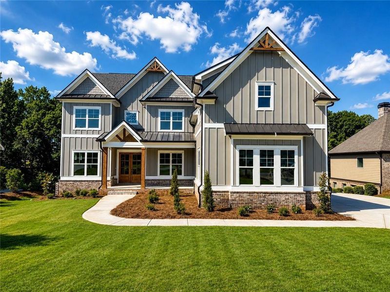 Front exterior of a new home in , Jefferson, GA, highlighting curb appeal (Image 2). Front exterior of a new home in , Jefferson, GA, highlighting curb appeal (Image 2).