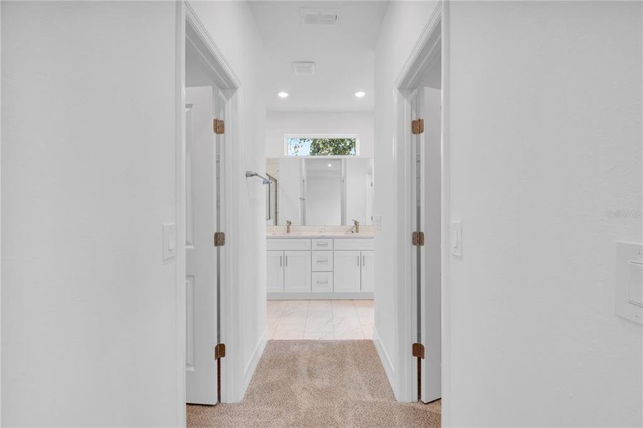 Owner's Suite His Her Walk In Closets