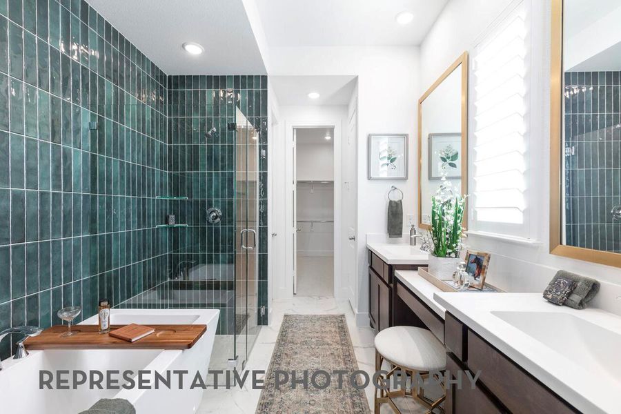Furnished interior view inside a new home in Parkside On The River, Georgetown (Image 13).