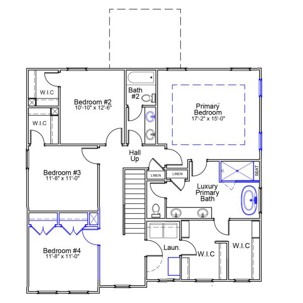 2D floor plan layout of this home in Scotts Hill Village, Wilmington, NC (Image 3). 2D floor plan layout of this home in Scotts Hill Village, Wilmington, NC (Image 3).