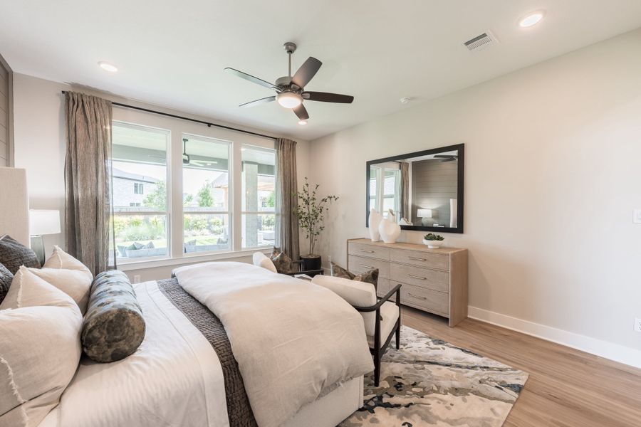 Representative furnished interior of a home built from the Camden by Tri Pointe Homes in Bridgeland, Cypress (Image 21).