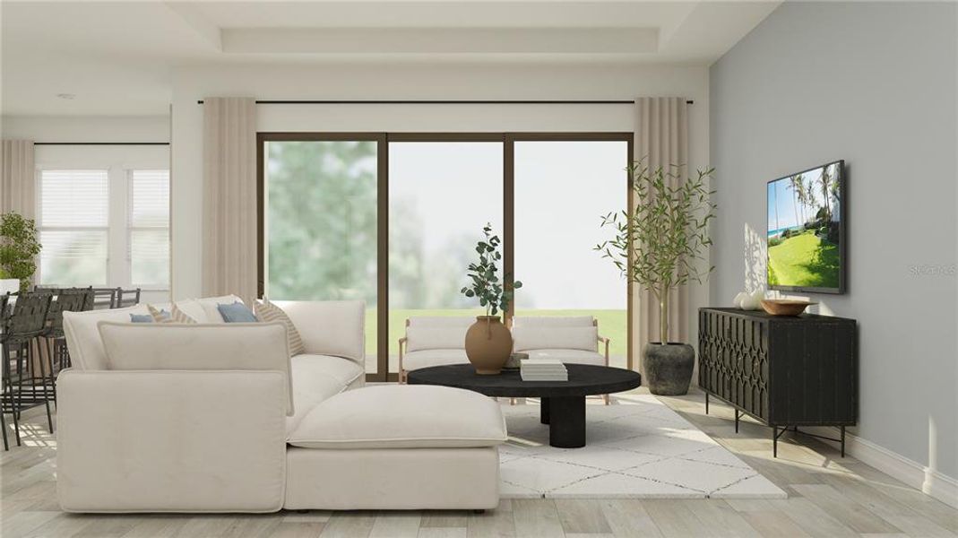 Furnished interior view inside a new home in Two Rivers: The Executives, Zephyrhills (Image 5).