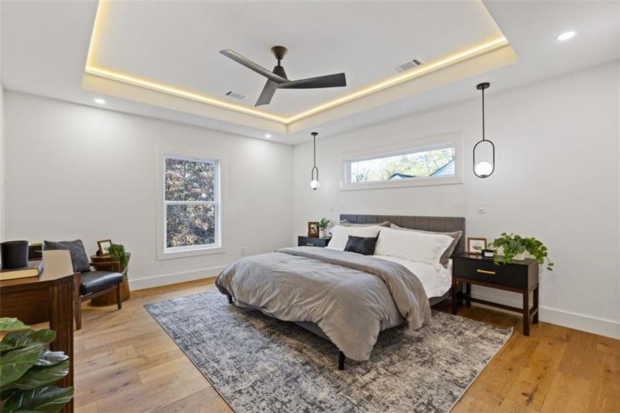 Furnished interior view inside a new home in , Atlanta (Image 21).