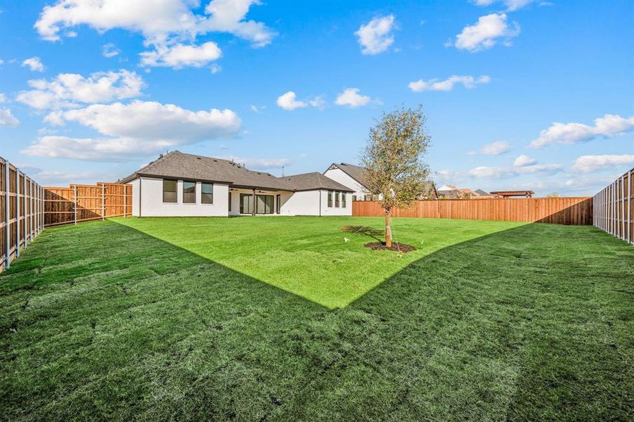 Exterior details and patio area of a home in NorthGlen, Haslet (Image 3).