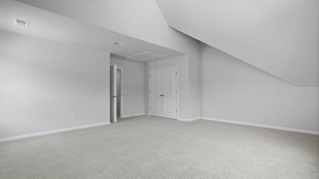 Representative unfurnished interior of a home built from the FORRESTER by D.R. Horton in Founders Corner, Summerville (Image 19).