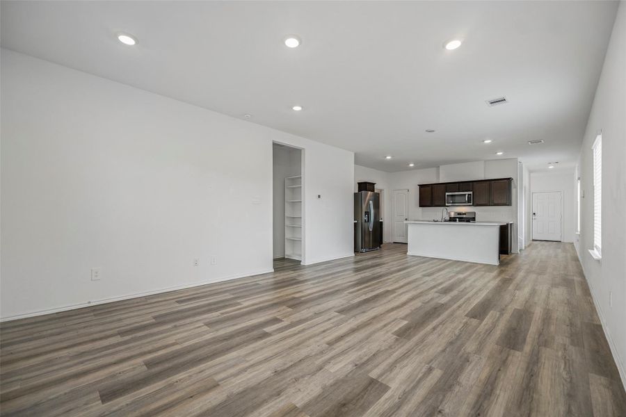 Bright open-concept layout Bright open-concept layout