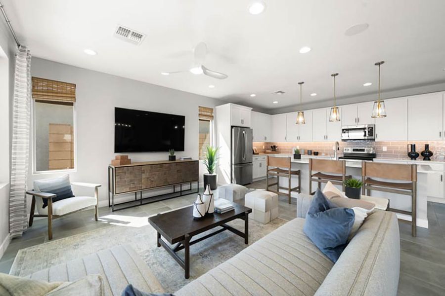 Representative furnished interior of a home built from the Coronado by Taylor Morrison in Meridian, Queen Creek (Image 11). Representative furnished interior of a home built from the Coronado by Taylor Morrison in Meridian, Queen Creek (Image 11).