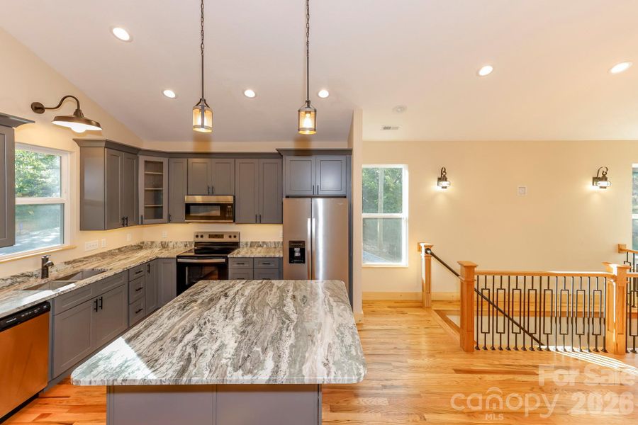 Furnished interior view inside a new home in , Lake Lure (Image 8).