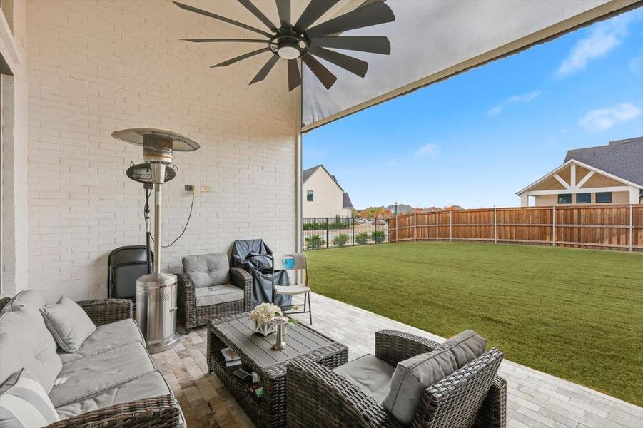 Exterior details and patio area of a home in , Frisco (Image 24). Exterior details and patio area of a home in , Frisco (Image 24).