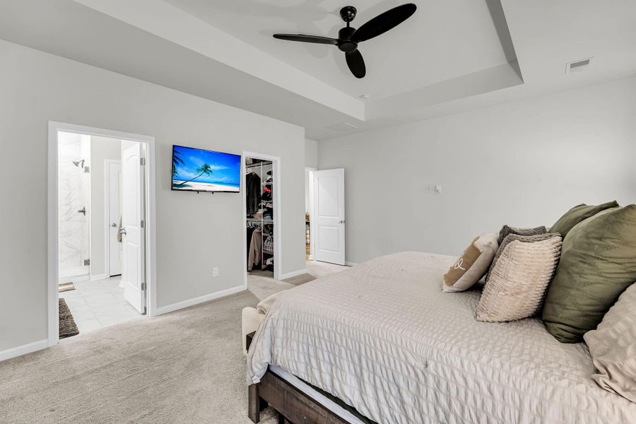 Furnished interior view inside a new home in Cordgrass Landing, Johns Island (Image 28).