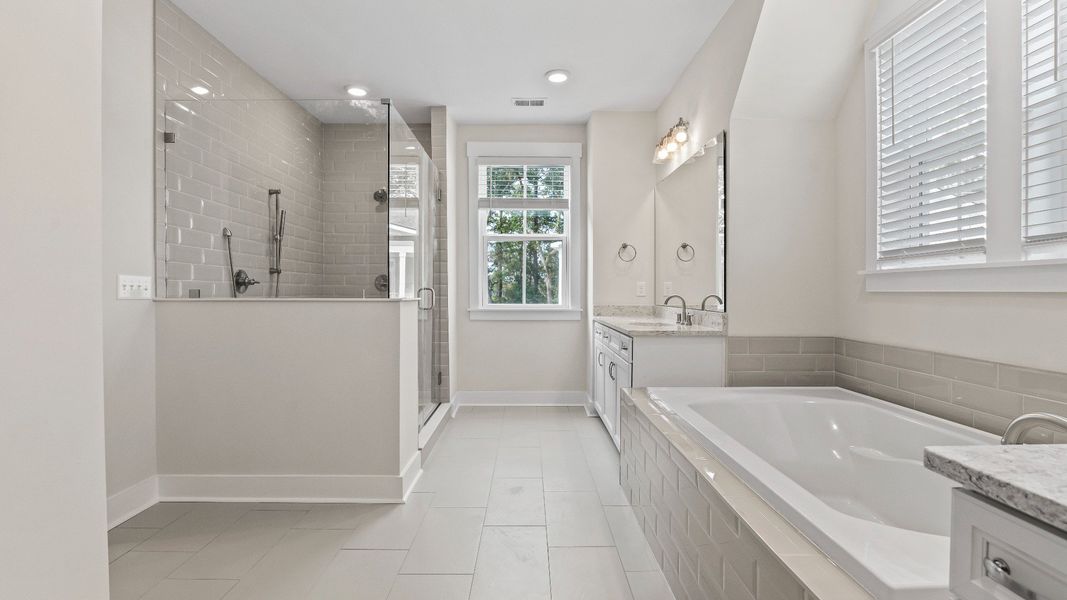 Representative furnished interior of a home built from the Stonehaven  II by DRB Homes in Oak Landing, Mount Pleasant (Image 11).