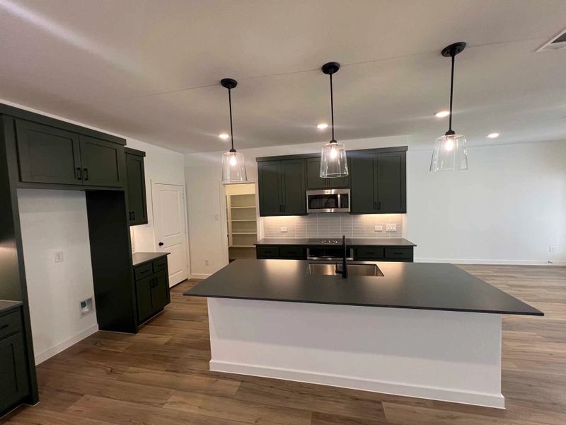 Kitchen Construction Progress featuring the Rosemary Collection