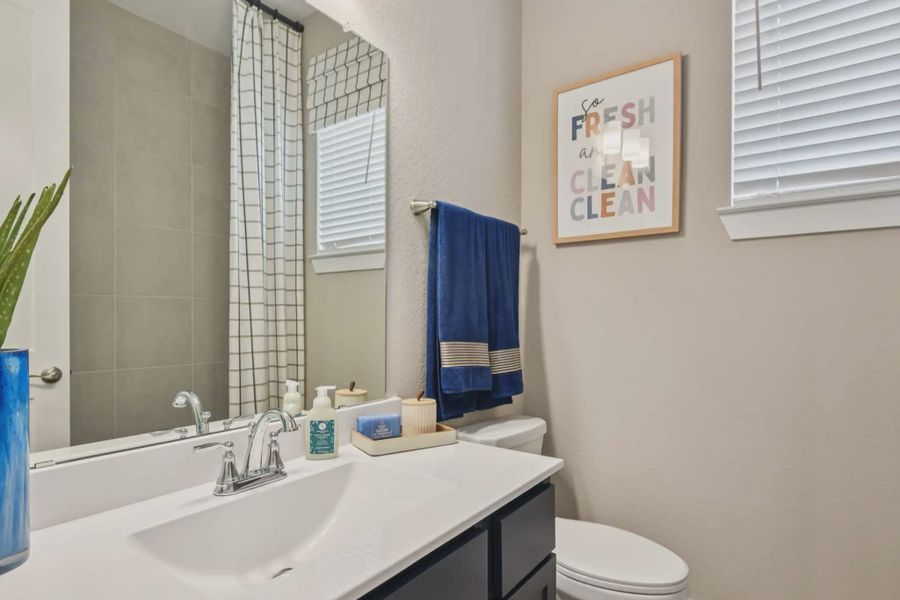 Representative furnished interior of a home built from the Marion by Chesmar Homes in Attwater 55s, Waller (Image 12).