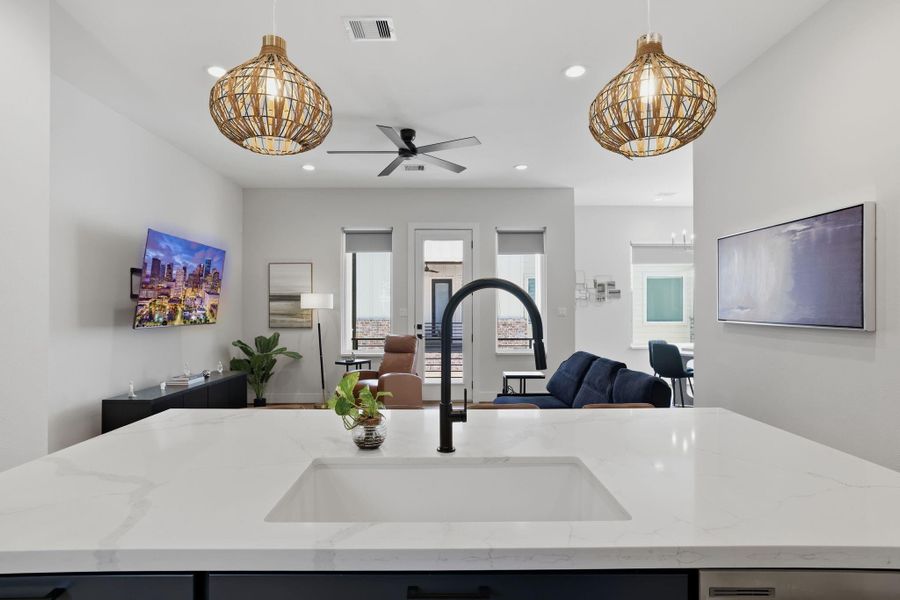 Furnished interior view inside a new home in , Houston (Image 36).