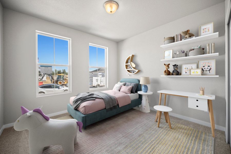 Representative furnished interior of a home built from the Lilac by View Homes in Aspen Ranch, Fountain (Image 15).