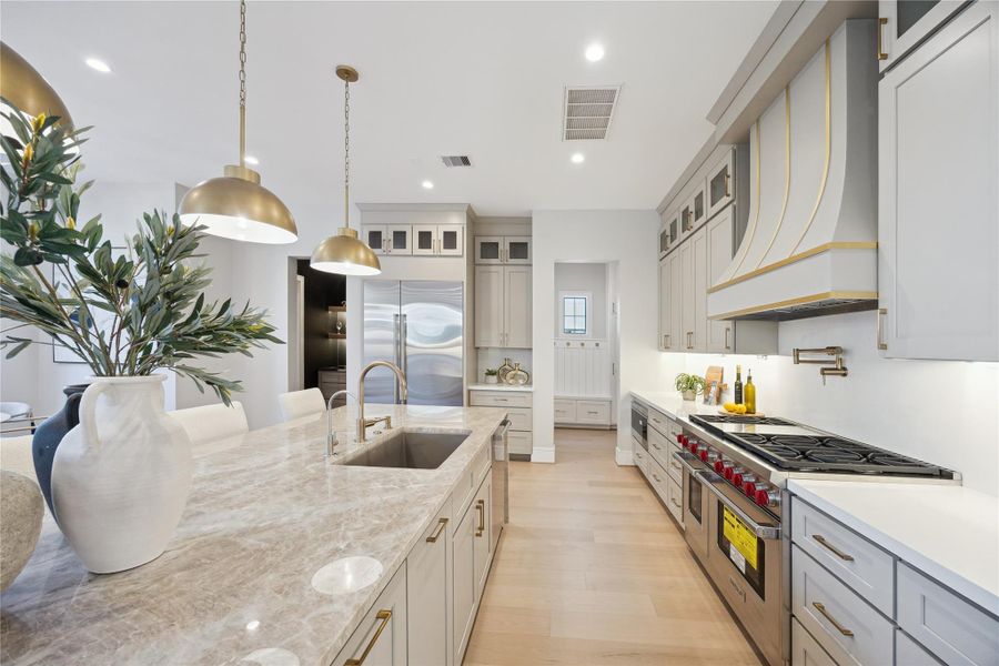 Furnished interior view inside a new home in , West University Place (Image 8).