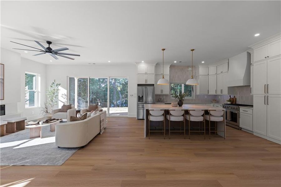Furnished interior view inside a new home in , Atlanta (Image 7).
