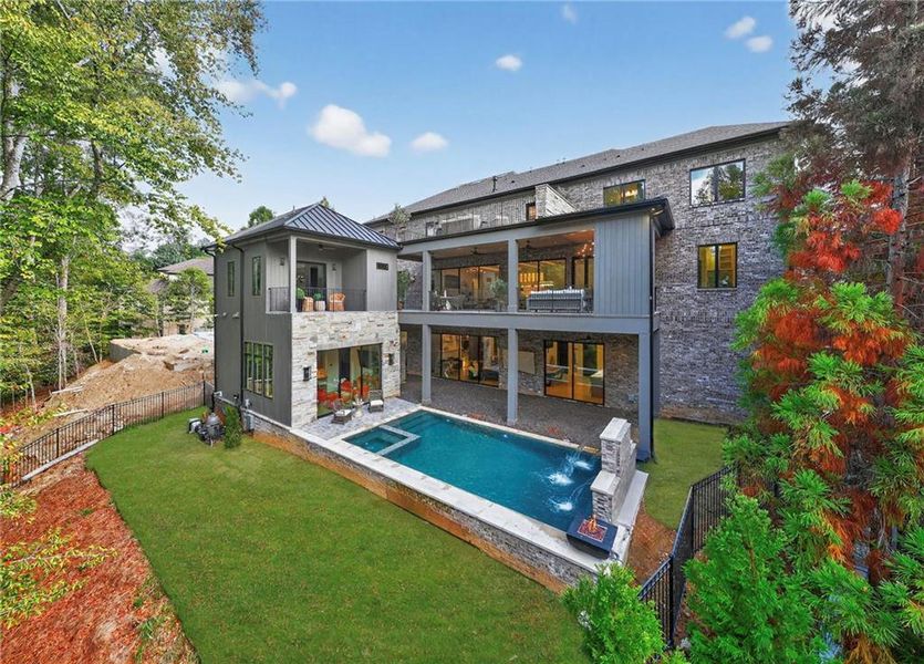 Exterior details and patio area of a home in , Atlanta (Image 4).