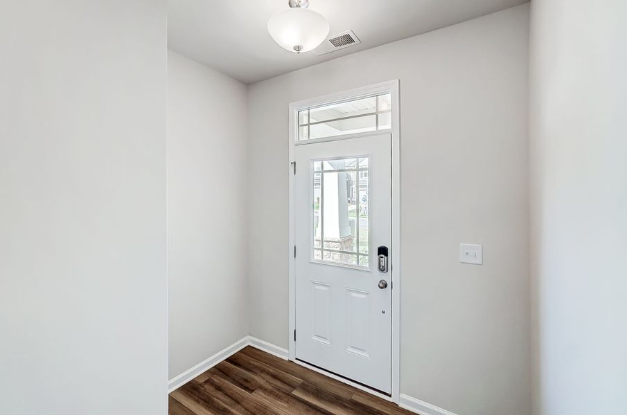 Foyer and front entry