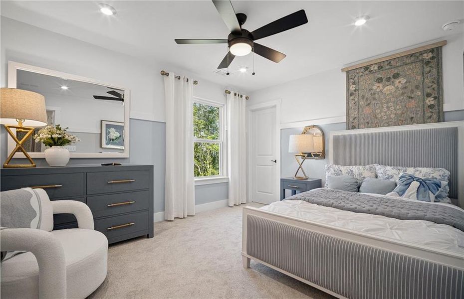 Furnished interior view inside a new home in Rose Creek, Cumming (Image 37). Furnished interior view inside a new home in Rose Creek, Cumming (Image 37).