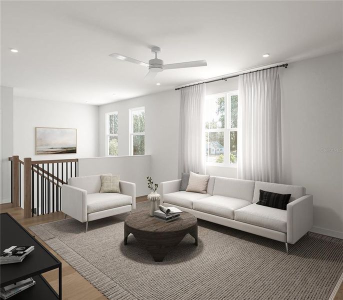 Furnished interior view inside a new home in , Tampa (Image 5). Furnished interior view inside a new home in , Tampa (Image 5).